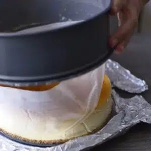 desenformando o cheesecake