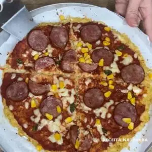 pizza com o recheio