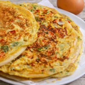 omelete com farinha de trigo