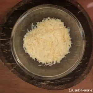misturando os queijos