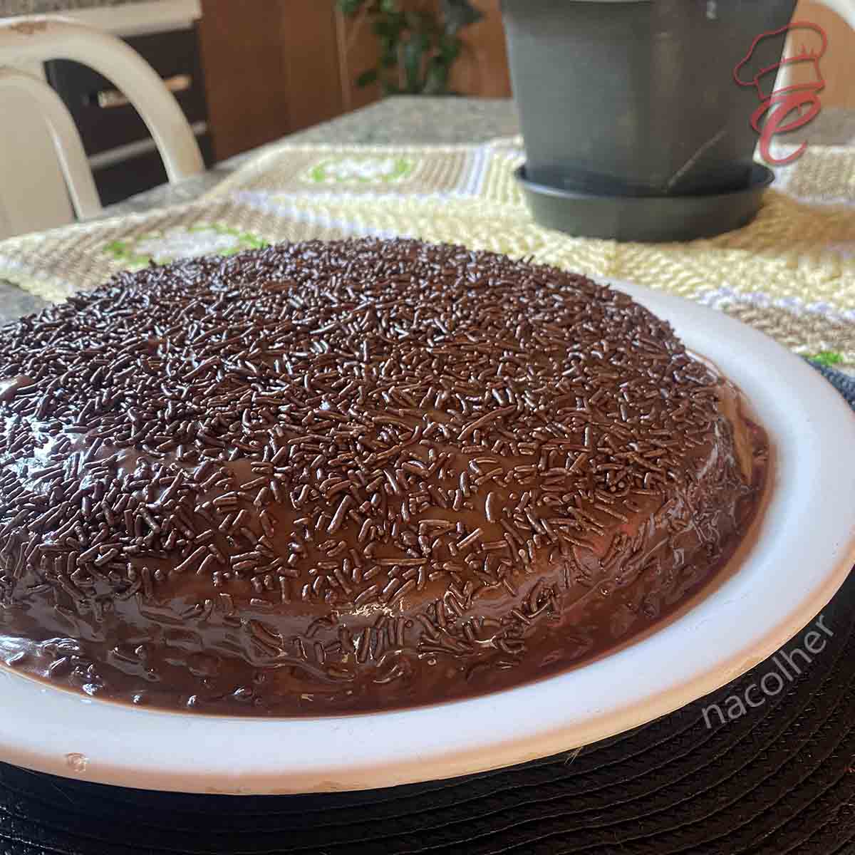 receita de Bolo de Chocolate de Liquidificador fofinho