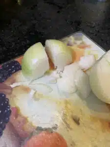 cortando a cebola