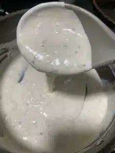 molho de creme de leite temperado