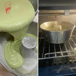massa para assar de bolo de limão verde