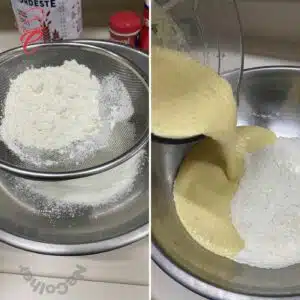 farinha com mistura de massa para bolo de laranja