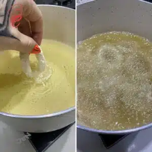 fritando lula empanada