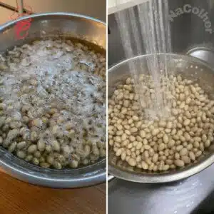 preparando o feijão para ensinar como cozinhar feijão na panela de pressão