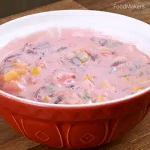 salada de frutas com gelatina pronta
