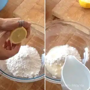 ingredientes para cobertura de limão de açúcar para bolo