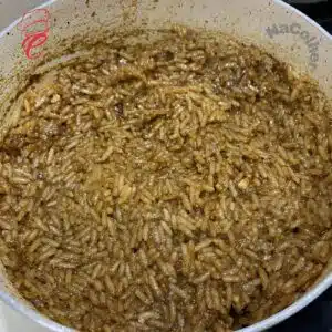 arroz com carne pronto