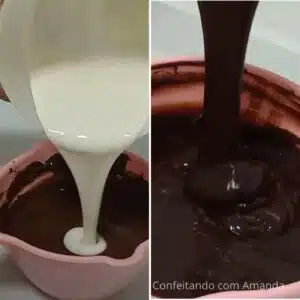 ganache de chocolate para mousse de chocolate para recheio de bolo