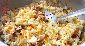 Arroz com Bacon e Cenoura