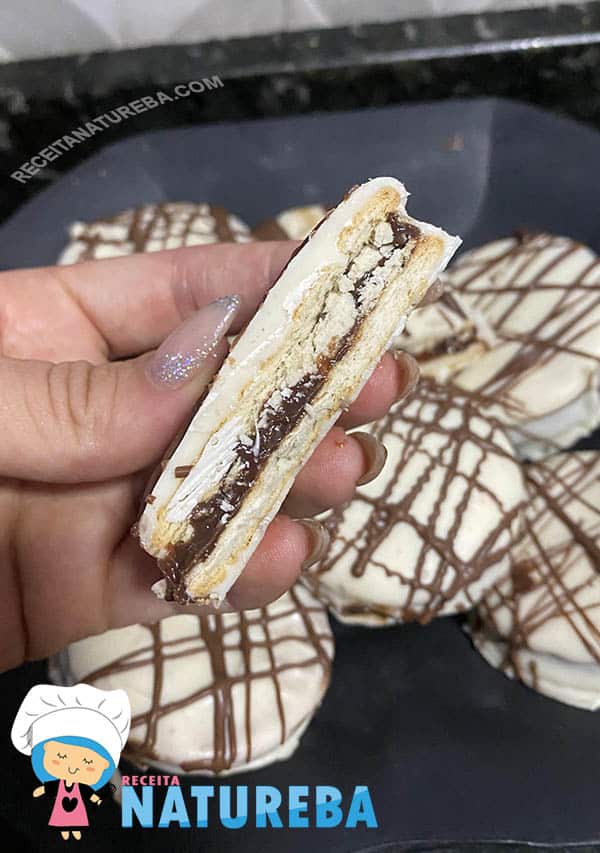 como fazer alfajor branco caseiro